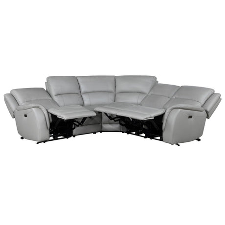 Alexandria - Leather Power Sectional