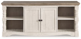 Havalance - Extra Large TV Stand - 2 Doors - Brown / Beige