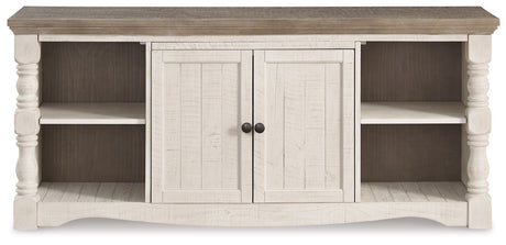Havalance - Extra Large TV Stand - 2 Doors - Brown / Beige