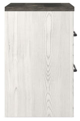 Gerridan - Two Drawer Night Stand - White / Gray