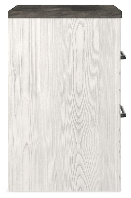 Gerridan - Two Drawer Night Stand - White / Gray