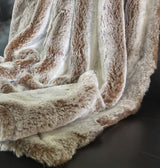 GAREN Light Brown Shaggy 50" X 60" Throw