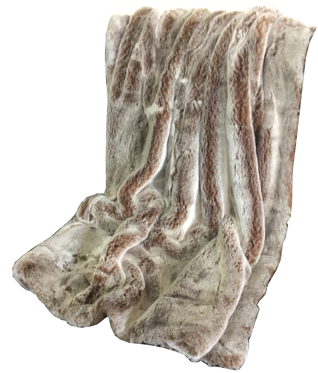 GAREN Light Brown Shaggy 50" X 60" Throw