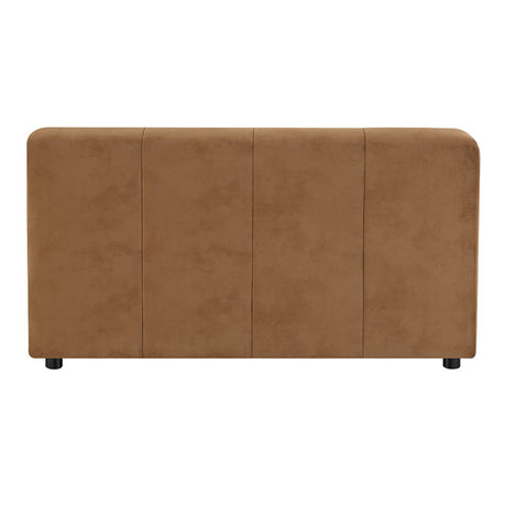 Zoey - Modular - Armless Chair - Chocolate Suede