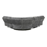 Muirfield - 3 Piece Reclining Sectional With Left Console - Gray