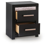 Brizmore - Two Drawer Night Stand - Black
