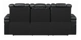 DOYLE Black Powered Reclining Sofa & Loveseat with USB Port