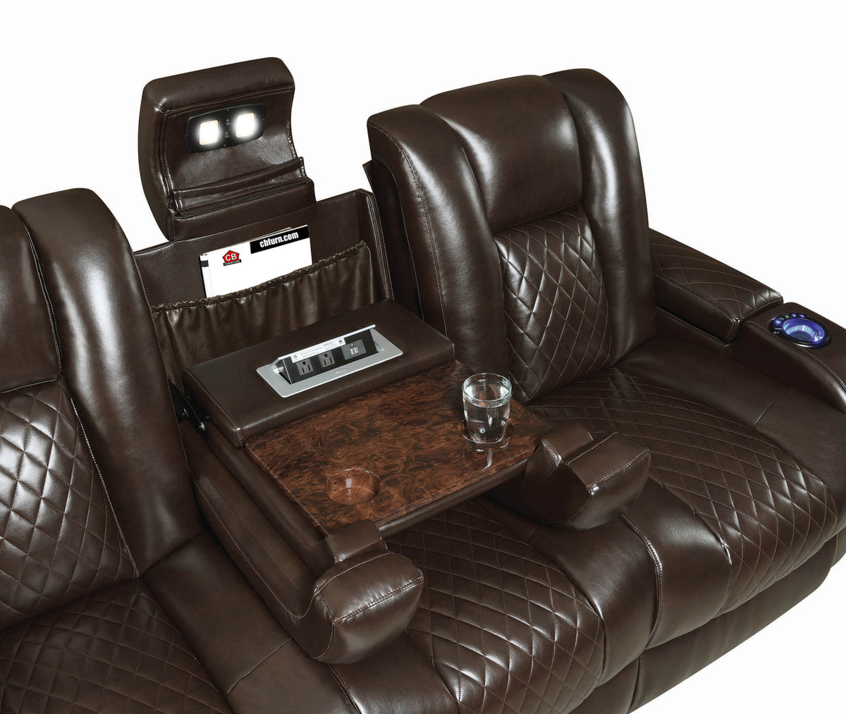 DOYLE Powered Reclining Sofa & Loveseat with USB Port