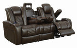 DOYLE Powered Reclining Sofa & Loveseat with USB Port