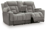 Mixed Motion - Power Reclining Loveseat With Console / Adjustable Headrest