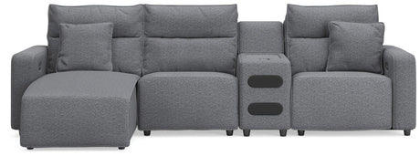 Modmax II - Reclining Sectional - Salt And Pepper