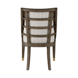 Griffin - Arm Chair (Set of 2) - Pearl Silver / Dark Brown