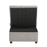 Garrell - Lift Top Storage Bench With Pull-Out Bed