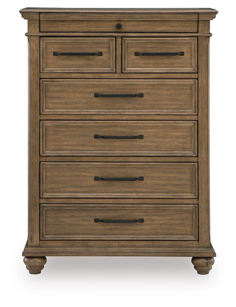 Karallin - Seven Drawer Chest - Medium Brown