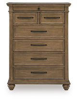 Karallin - Seven Drawer Chest - Medium Brown