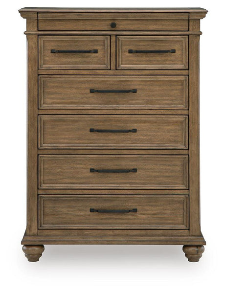 Karallin - Seven Drawer Chest - Medium Brown