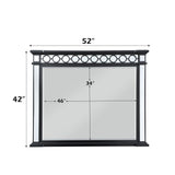 Varian II - Mirror - Mirrored, Black & Sliver