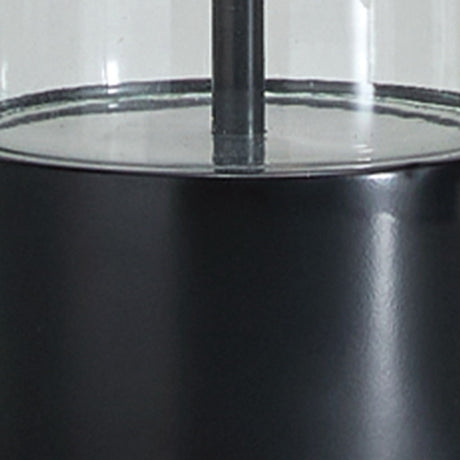 Kerrbrook - Glass Table Lamp - Clear / Black
