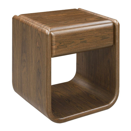 Lanza - End Table With Drawer - Dark Walnut