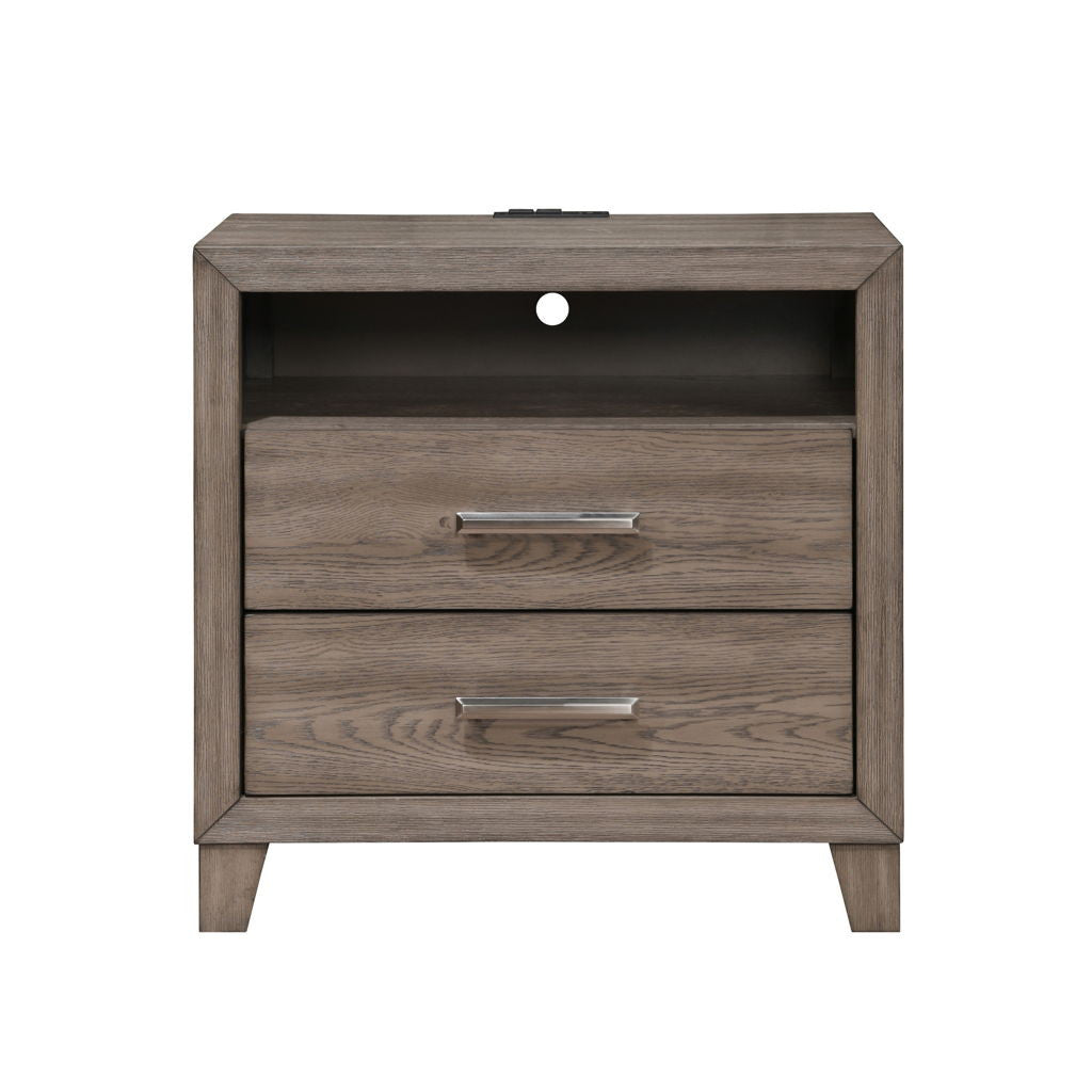 Harrisburg - 2 Drawer Nightstand - Walnut