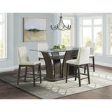 Dapper - Rectangular Counter Dining 5 Piece Set (Table And Four Chairs) - Walnut