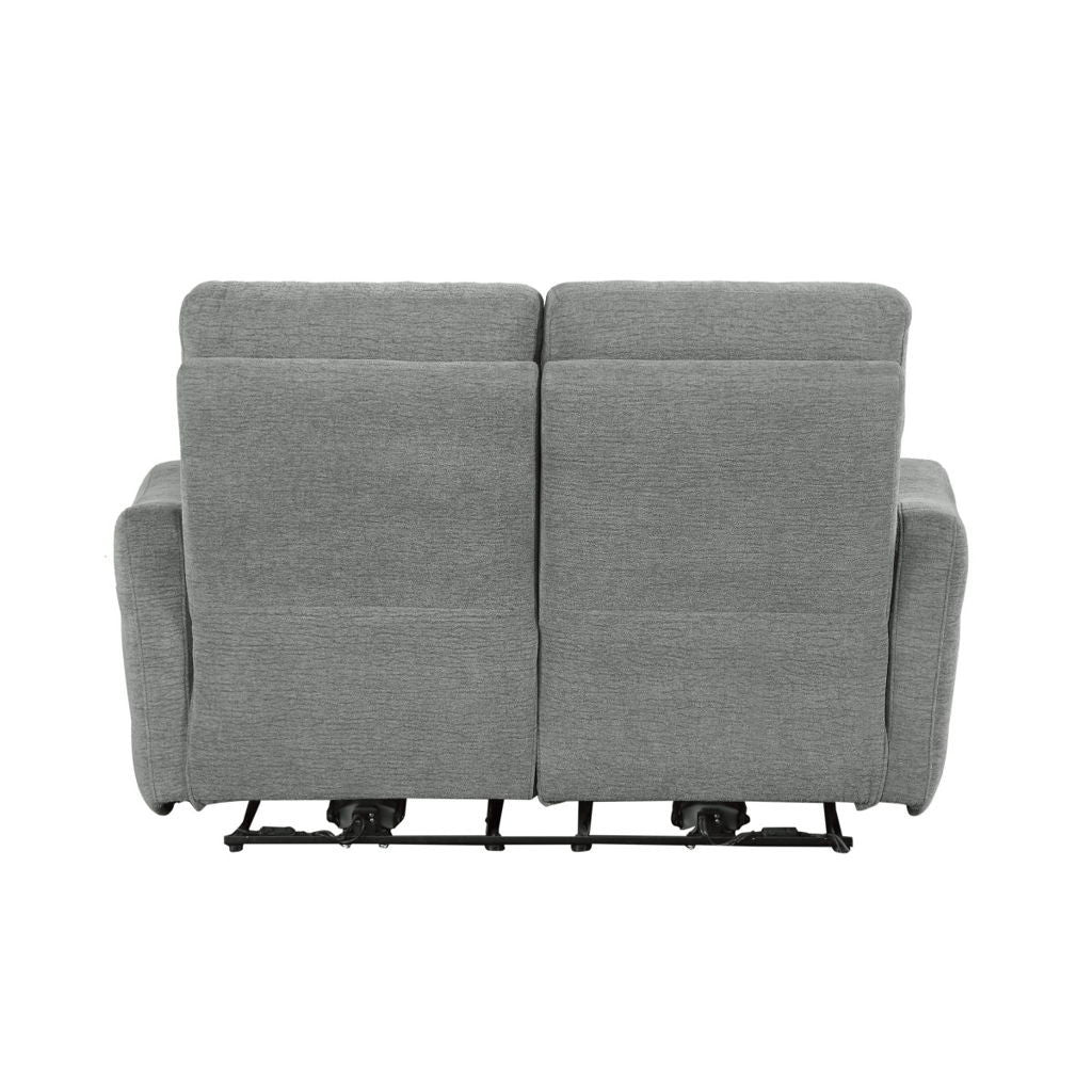 Edition - Power Double Lay Flat Reclining Loveseat With Power Headrests And USB Ports - Dove Gray