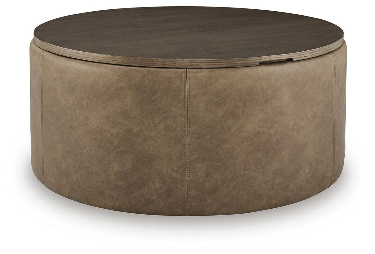 Bethanstone - Storage Ottoman - Warm Brown