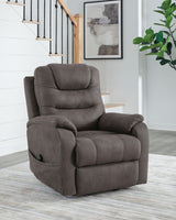 Snowfield - Power Lift Recliner - Gunmetal