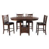 Max - Pub 5 Piece Dining Set - Walnut