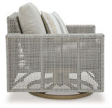 Seton Creek - Swivel Lounge With Cushion - Gray