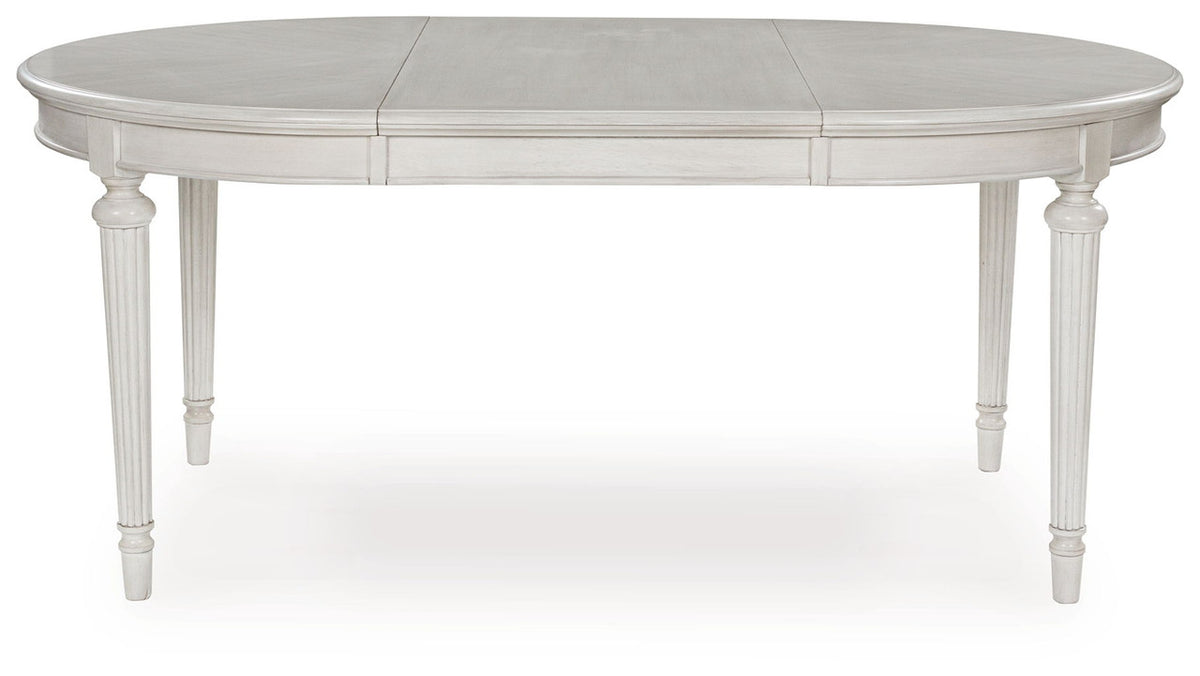 Montelaine - Oval Dining Room Extension Table - Antique White