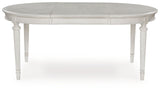 Montelaine - Oval Dining Room Extension Table - Antique White