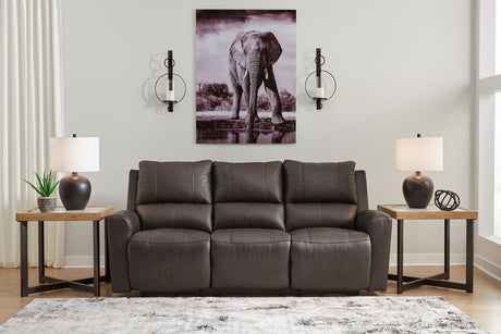 Boxmere - Reclining Power Sofa - Storm