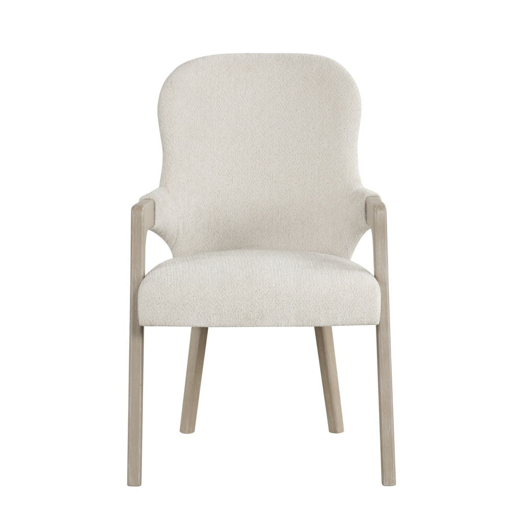 Gwendolyn - Upholstered Arm Chair (Set of 2) - Cerused Taupe