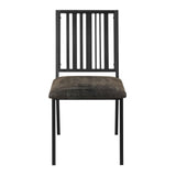 Zudora - Side Chair (Set of 2) - Synthetic Leather & Black
