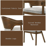 Hoyte - Arm Chair (Set of 2) - Walnut