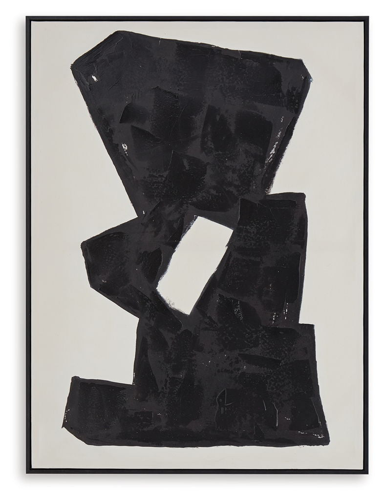 Garviery - Wall Art - Black / Cream