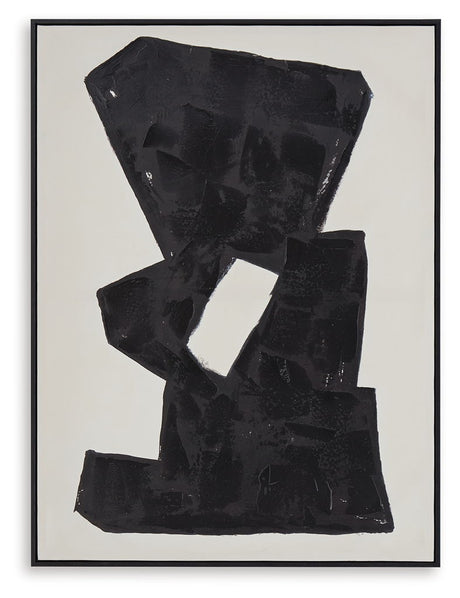 Garviery - Wall Art - Black / Cream