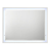 Esther - Mirror With LED - White / Silver