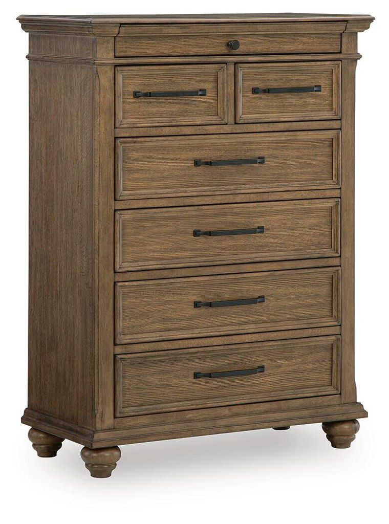 Karallin - Seven Drawer Chest - Medium Brown