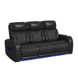 Prime Time - P3 Sofa With I Table, Reading Light, Heat, Massage, LED, And Speaker