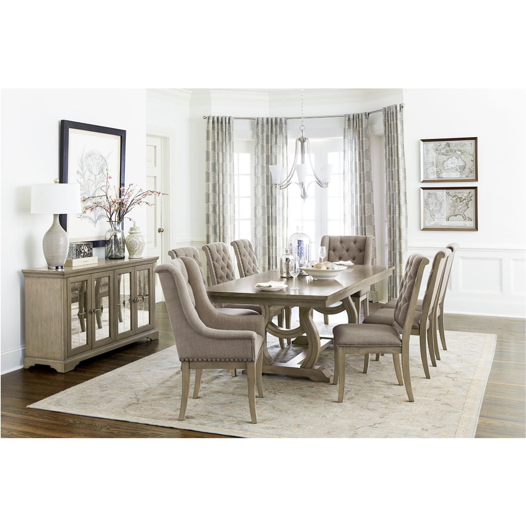 Vermillion - Arm Chair (Set of 2) - Taupe