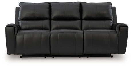 Glossmore - Reclining Sofa - Black