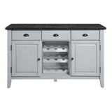 Lanton - Server - Natural Marble & Antique White