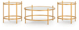 Pearlox - Occasional Table Set (Set of 3) - Gold