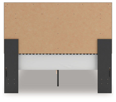 Zuraleus - Upholstered Panel Platform Bed With Roll Slats