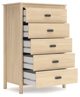 Cabinella - Five Drawer Chest - Tan