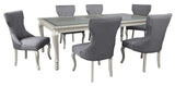 ELENA Silver 7 Piece Dining Set