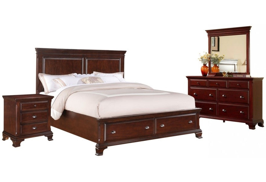 ELIANA Cherry 6 Piece Bedroom