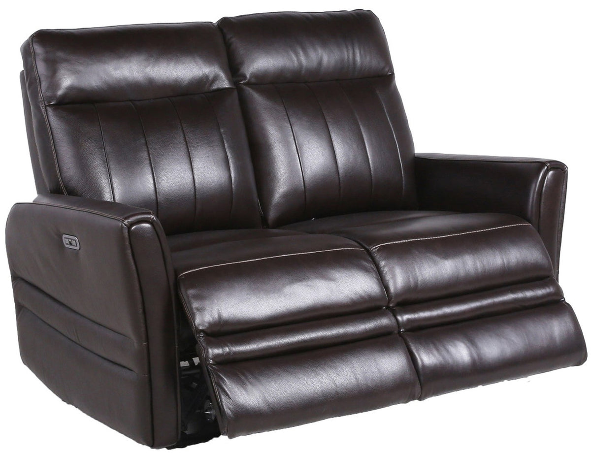 RONAN Top-Grain Leather Power Sofa & Loveseat